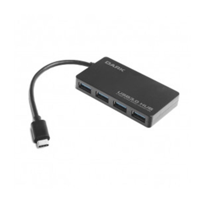 Dark Connect Master U31X4, USB3.1 Type-C to 4 Port Type-A HUB
