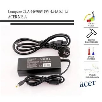 Compaxe Cla-451 180W 19.5v 9.23a 5.5-1.7 Acer Notebook Adaptörü