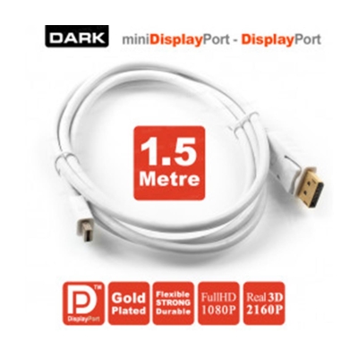 Dark DK-CB-DPXMDPL150 1.5 Metre Mini DisplayPort - Display Port Kablo