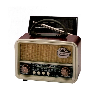 Everton RT-827 Bluetooth-USB-SD-FM Şarjlı Nostaljik Radyo (Solar Güneş Panelli)