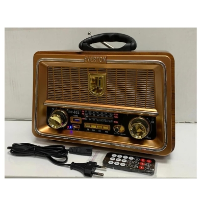 Everton Rt-833 radyo-TF card-usb-Kumandalı Nostaljik Radyo