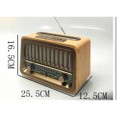Everton Rt-868bt Bluetooth Fm-Usb-Tf Card-AUX Şarjlı Nostaljik Radyo