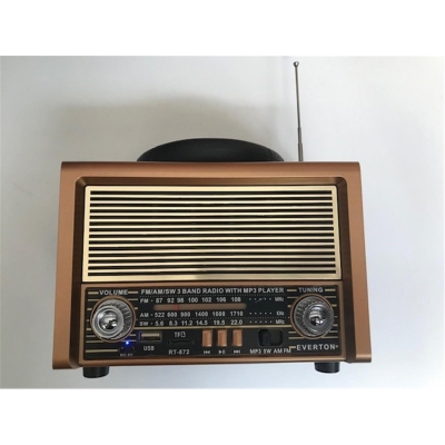 Everton Rt-872bt Bluetooth Fm-Usb-Tf Card Şarjlı Nostaljik Radyo