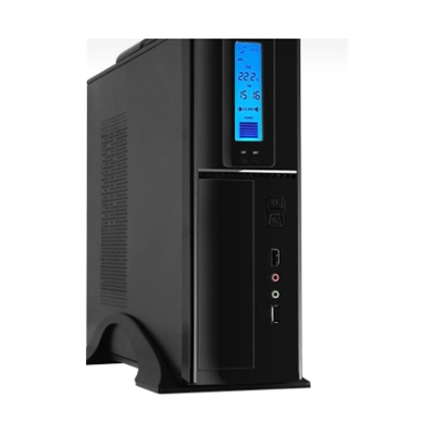 Frisby FC-S6040B USB 300W Matx Slim Tower Kulplu Kasa - Dijital Gösterge
