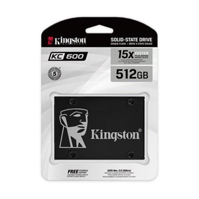 Kingston 512GB KC600 550MB-520MB-S 2.5"sata 3 SSD SKC600-512G Ssd Hardisk