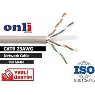 Onli UTP 23 AWG CCA 500 Metre Cat6 Kablo