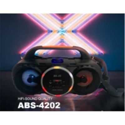Portable ABS4202 Şarjlı Kumandalı Sd-usb Bluetooth RGB Spekaer