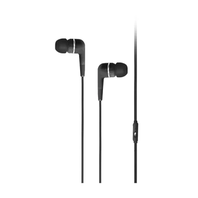 Taks 5Kmm123S We01 Mikrofonlu Kulak İçi Kulaklık Silikonlu,Siyah