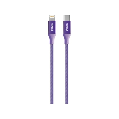 Ttec AlumiCable USB-C - Lightning Hızlı Şarj Kablosu 150cm 2DK41MR,Mor