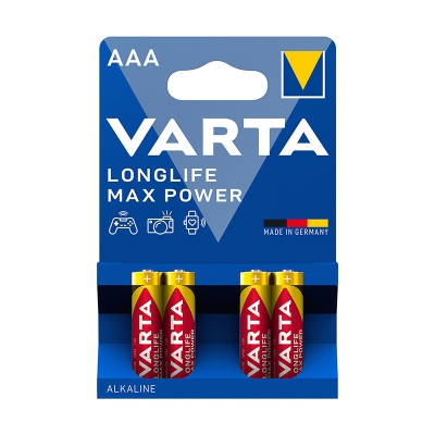 Varta Max Tech Yüksek Performans Alkalin Seri İnce Pil  Aaa 4'Lü 4703101404