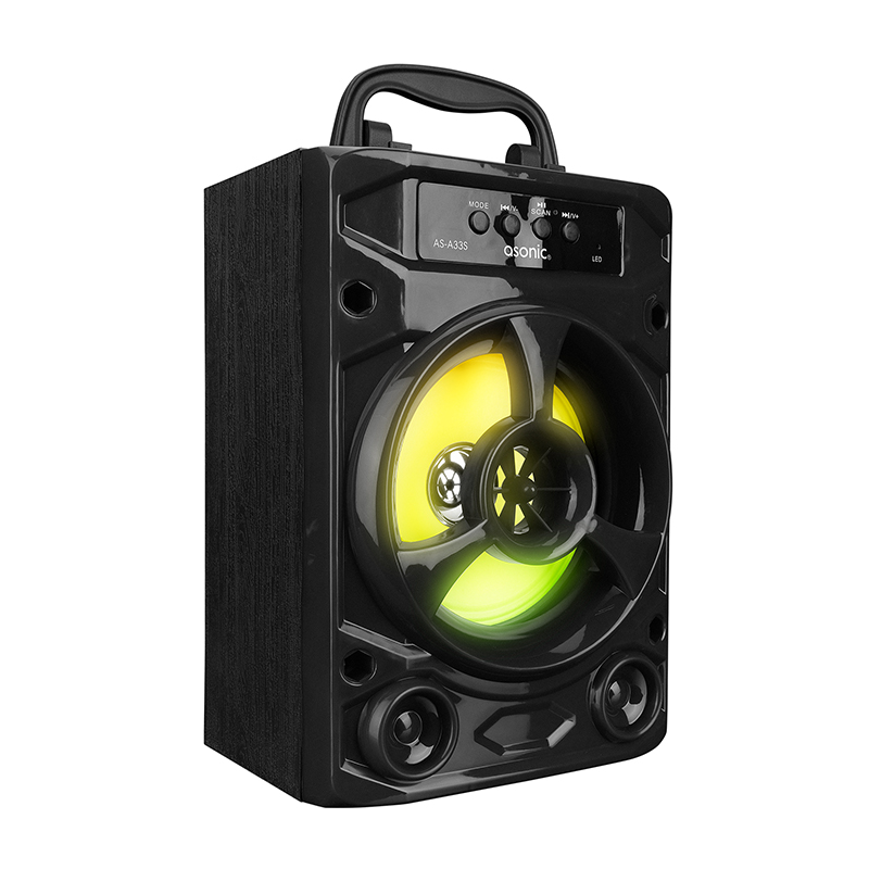 Speaker Hoparlörler Asonic AS-A33S Siyah 3W - DC 5V Bluetooth-Usb-Aux -TF Cardlı Speaker Hoparlör,Siyah 