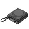 S-link M10L 10000mAh Magsafe 15W PD22.5W+QC3.0 18W Siyah Led Logo Şarj Cihazı Powerbank