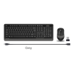 A4 Tech Fg1010 2.4G Gri Q Fn-Mm Klv+Optik Mouse Set