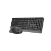 A4 Tech Fg1035 2.4G Gri Q Fn-Mm Klv+Optik Mouse Set