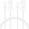 Belkin 2'li Örgülü USB-A - USB-C Kablo, 1,5 m, 15 W, Yumuşak, Esnek ve Hızlı Şarj Kablosu, iPhone 17 ve 16 Serisi, Galaxy S25, Pixel 10, iPad Pro ve Daha Fazlasıyla Uyumlu, Beyaz