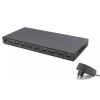 Hadron Hdx1332 8 port Hdmi Splitter 1.4V 1080P 4K 1-In 8-Out Siyah