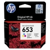 HP 3YM74AE  CMY Mürekkep Kartuş (653)