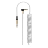 Hytech Hyx76 1M L Uçlu 3.5Mm Stereo Spiralli Ses Kablosu,Beyaz