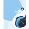 iClever BTH12, 85 Saat Çalma Süresi, 74/85 dBA Sınırlı, BPA Free Çocuk Bluetooth Kulaklık – Siyah/Mavi