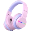 iClever BTH12 Çocuk Bluetooth Kulaklık -Pembe