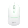 Lecoo MS110 USB Kablolu 2400DPI 4 Tuşlu RGB Sessiz Click PC, Mac, Dizüstü Bilgisayar ile Uyumlu Optik Mouse Beyaz