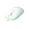 Lecoo MS110 USB Kablolu 2400DPI 4 Tuşlu RGB Sessiz Click PC, Mac, Dizüstü Bilgisayar ile Uyumlu Optik Mouse Beyaz