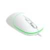 Lecoo MS110 USB Kablolu 2400DPI 4 Tuşlu RGB Sessiz Click PC, Mac, Dizüstü Bilgisayar ile Uyumlu Optik Mouse Beyaz