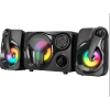 Mikado MD-BT28 5W+3W×2 BT,TF Card,USB, FM Radyo Siyah Led Işıklı Speaker