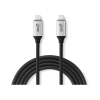 MiniX NEO C-MUC, çok yönlü USB-C kablosu (120 cm uzunluğunda) [evrensel kullanılabilir - Windows, MacOS ve Chrome OS]