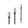MiniX NEO C-MUC, çok yönlü USB-C kablosu (120 cm uzunluğunda) [evrensel kullanılabilir - Windows, MacOS ve Chrome OS]