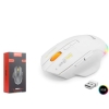 MKESPN W601W Tri Mode RGB Gaming Mouse 12800 DPI 7 Tuş Makro 1000Hz Beyaz