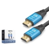 NODAR ND4056 HDMI 2.0 Kablo 4K 60 Hz OD 8.0 mm 25 m Siyah Mavi