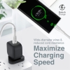 Promate Yüksek Çekme Mukavemetli Veri ve Şarj USB-C Kablosu,Beyaz