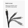 Belkin Boost Charge Örgülü USB-C, Hızlı Şarj Cihazı, USB-C Şarj Kablosu, iPhone 16, 15, Samsung Galaxy S24, S23, Pixel, iPad, MacBook, Nintendo ve Daha Fazlası için Hızlı Şarj, 1 Metre, Siyah