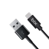 Bix bx100cb 3a usb-a to type-c chargıng Cable black