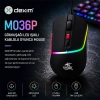 Dexim M036P Gökkuşağı LED Işıklı Kablolu Oyuncu Mouse - DMA027