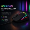 Dexim M036P Gökkuşağı LED Işıklı Kablolu Oyuncu Mouse - DMA027