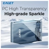 EAGET 6.35 cm Harici Kasa, USB 3.0 SATA Taşınabilir Şeffaf