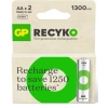 GP AA 1300 mAh Şarjlı Kalem Pil 2'li Paket GP130AAHCEMTR-2GB