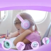 iClever BTH26, 60 Saat Çalma Süresi, 80 dBA Sınırlı, ANC BPA Free Çocuk Bluetooth Kulaklık – Mor Yeşil
