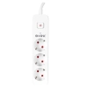 S-link SPG301S 1.5m 3x1.5mm 100 yüzde  Bakır 750 Joule 3 lü Anahtarlı Akım Korumalı Priz