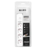 S-link SPG401S 1.5m 1.5mm 100 yüzde  Bakır 750 Joule 4 lü Anahtarlı Akım Korumalı Priz