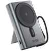 SHAZA 10.000 Mah 22.5W Led Göstergeli Magsafe Powerbank -Siyah