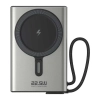 SHAZA 10.000 Mah 22.5W Led Göstergeli Magsafe Powerbank -Beyaz