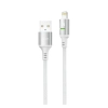 SHAZA Örgülü Usb-A to Lightning 12W Hızlı Şarj ve Data Kablosu Beyaz