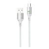 SHAZA 18W Usb-A To Type-C Örgülü Hızlı Şarj ve Data Kablosu Beyaz