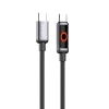 SHAZA Silikon Nexa Serisi Type-C to Type-C 100W Hızlı Şarj / Veri Kablosu