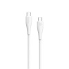 SHAZA Type-C to Type-C 60W Soft Şarj / Veri Kablosu -Beyaz