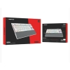 Rampage BERU Beyaz 2.4G + BT Wireless RED SWITCH Mekanik Gaming Oyuncu Klavye Slim  RGB