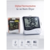 Real Özs HTC-1 Dijital Saat -Alarm - Termometre- Isı Ve Nem Ölçer